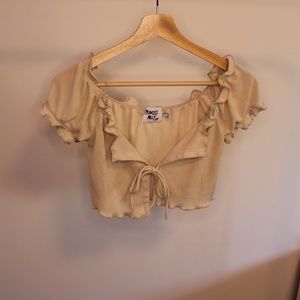 Princess Polly Tie-front crop top